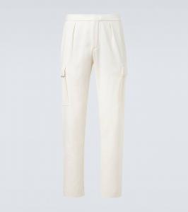 Хлопковые карго-брюки Ralph Lauren Purple Label, Classic Cream