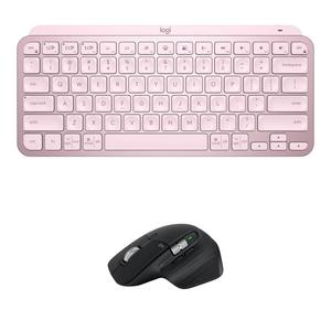 Комплект из беспроводной клавиатуры Logitech MX Keys Mini и мыши MX Master 3S (розовый/черный)