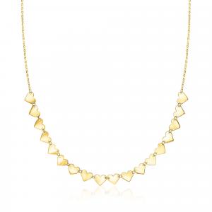 Колье с изображением центральной станции сердца Canaria Italian из 10-каратного желтого золота Canaria Fine Jewelry, 16 In