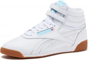 Женские баскетбольные кроссовки Reebok Freestyle Hi High Top, белый/синий