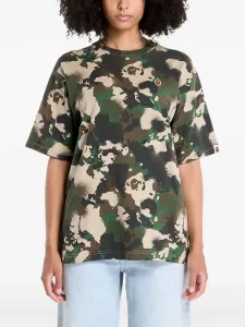 Футболка с камуфляжной головой обезьяны A Bathing Ape, зеленый