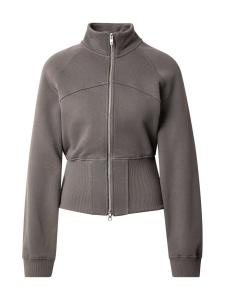WEEKDAY Толстовка с молнией 'Amanda' в темно-сером цвете
