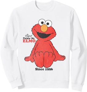 Толстовка «Улица Сезам: Пощекочи меня, Элмо, с 1996 года» Sesame Street, белый
