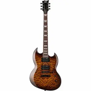 ESP LTD VIPER256QM-DBSB Viper-256 QM Темно-коричневый солнечный взрыв