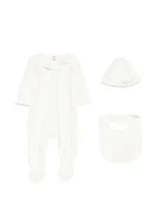 Пижама с логотипом (набор из трех предметов) Chloé Kids, белый