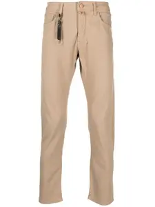 Прямые джинсы с нашивкой-логотипом Incotex, нейтральный