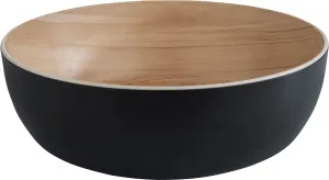 Ваза для фруктов APS "ФРИДА", меламин, Ø 30 см, 1,8 литра, черный