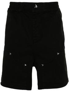 3PARADIS шорты-бермуды с заклепками, черный
