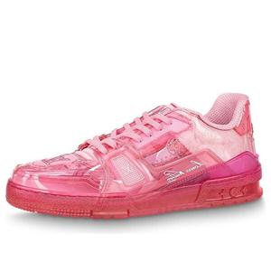 Кроссовки trainer sneakers 'pink pvc' Louis Vuitton, розовый