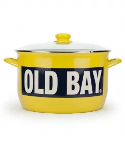 Кастрюля для супа Old Bay из эмалированной посуды, 17 л (около 47 литров) Golden Rabbit, мультиколор