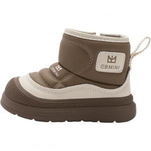 Детские зимние ботинки для детей EBMINI, коричневый