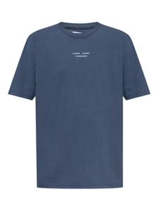 SAMSOE SAMSOE футболка с логотипом, синий
