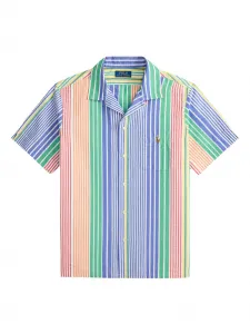 Полосатая рубашка Andy Camp с карманом Polo Ralph Lauren, синий