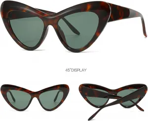 Винтажные солнцезащитные очки Melrose Fashion «кошачий глаз» для женщин, панк-очки, женские очки UV400 9812, Leopard
