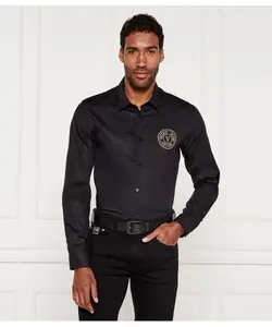 Рубашка Slim fit Versace Jeans Couture, черный