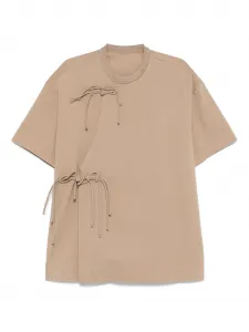 Футболка с короткими рукавами Jnby, коричневый