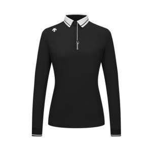 Women's Long Sleeved Polo Women's DESCENTE, черный