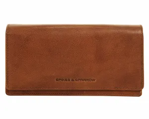 Кошелек Spikes & Sparrow, натуральная кожа, цвет Cognac