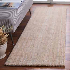 Ковер SAFAVIEH, 69 x 244 см,  Abstract Collection, Aqua/Brown, геометрический дизайн, идеально для помещений с высокой проходимостью в гостиной, спальне, столовой (ABT151T)