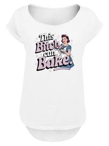 Винтажная белая футболка пекаря в стиле пин-ап F4NT4STIC