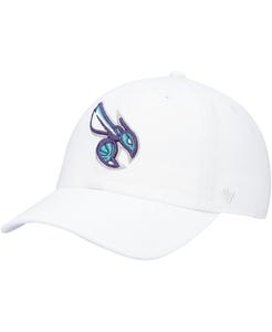 Мужская регулируемая шапка белого цвета Charlotte Hornets Team Clean Up '47 '47 Brand