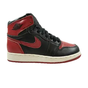 Кроссовки Air Jordan 1 Retro BG 'Bred', черный