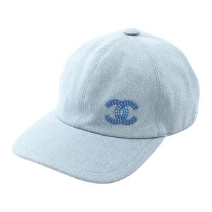 CHANEL Джинсовая кепка 1986-1988, Light Blue