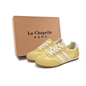 La Chapelle Нескользящие и дышащие низкие повседневные туфли женские желтые