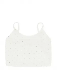 Декорированный топ Miss Grant Kids, белый