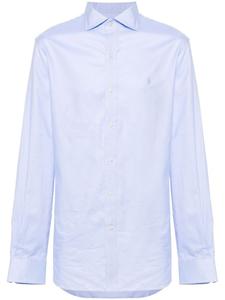 Polo Ralph Lauren рубашка с вышивкой Polo Pony, синий