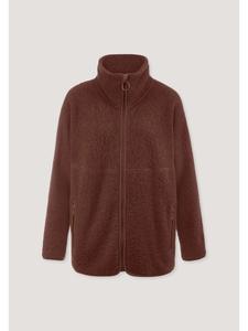 Куртка из шерстяного флиса цвета темной ржавчины Hessnatur