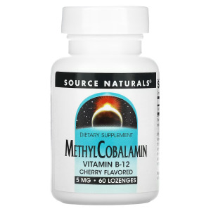 Метилкобаламин Source Naturals витамин B12, 60 пастилок