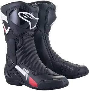 Мотоциклетные ботинки Alpinestars SMX-6 V2, Schwarz Weiß Grau Rot