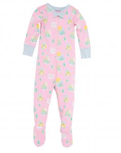 Детская пижама-комбинезон Noelle's Night Night с ножками из коллекции Vivie's Gingerbread Village в цвете Buckhead Blue The Beaufort Bonnet Company