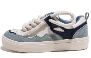 Кеды, скейтборд обувь женская низкая синий Huanqiu