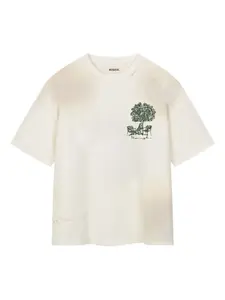 Футболка с принтом ROUGH., белый