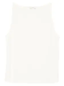 Блузка без рукавов с вырезом "лодочка" Vince, нейтральный