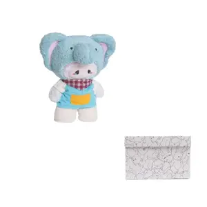 ZEIO Плюшевая игрушка набор кремовый слон ягненок 29см высота