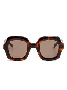 Солнцезащитные очки Harwood в квадратной оправе Kaleos, коричневый
