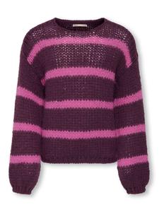 ONLY GIRLS Свитер 'Nordic' в цвете бордо