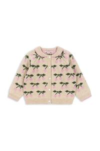 Детский кардиган с воротником BELOU KNIT COLLAR CARDIGAN Konges Sløjd, бежевый