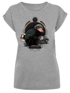 Футболка F4NT4STIC T-Shirt Phantastische Tierwesen Baby Nifflers, пятнистый серый