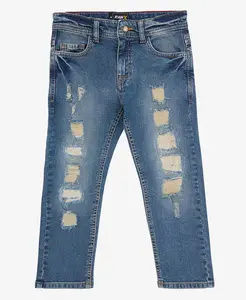 Джинсы для мальчика в стиле distressed размер 4-7 Raw X, синий