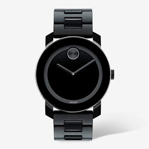 Movado BOLD Мужские часы 3600047 TR90 Черные швейцарские кварцевые часы из нержавеющей стали 42 мм