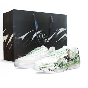 XTEP Air Force One нескользящие амортизирующие износостойкие низкие скейтерские кроссовки унисекс Green Shadow White - Green Shadow White, цвет Green Shadow White