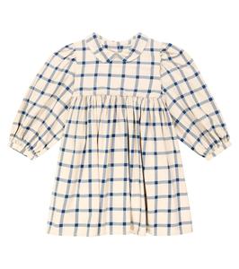 Платье thea в клетку из хлопка Morley, бежевый