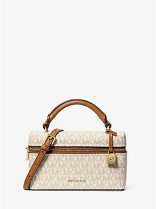 Мини-сумка Jana через плечо с фирменным логотипом Michael Kors, Vanilla/Acorn