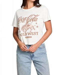 Женский топ Coca Cola Wild West в белом цвете Chaser
