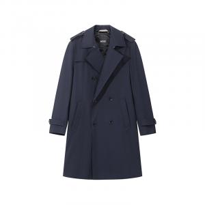 HUGO BOSS Тренч мужской темно-синий, Dark Blue