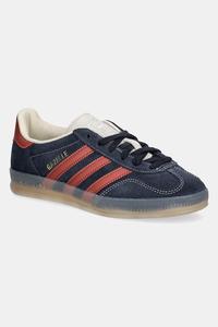 Замшевые кроссовки Gazelle Indoor Adidas Originals, темно-синий